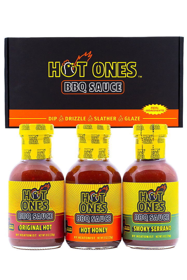 Hot Ones BBQ Trio Pack (Original / Hot Honey / Smoked Serrano) R6