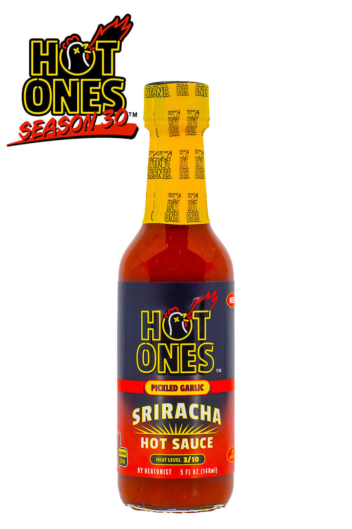 Pickled Garlic Sriracha | Hot Ones Hot Sauce L5