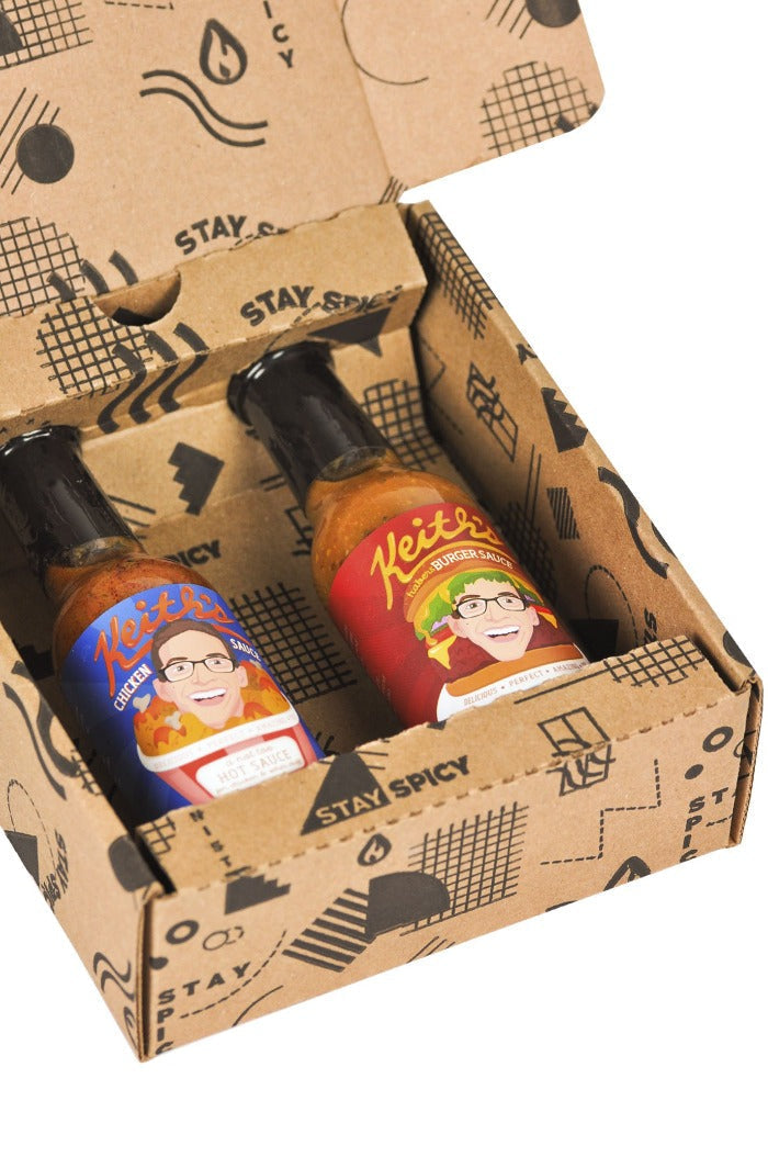 Chicken & Burger Hot Sauce Duo Pack | Keith's B9